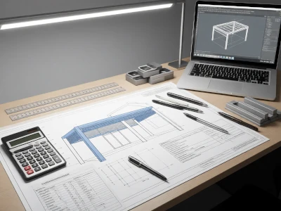 Plans techniques pergola bioclimatique