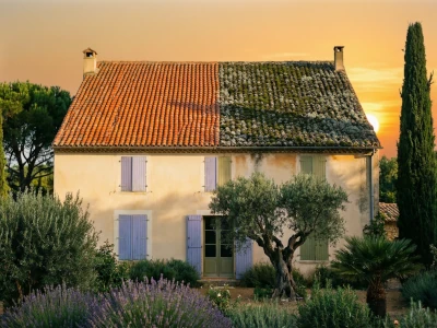 Application de traitement choc sur toiture