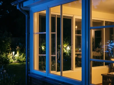 Éclairage LED architectural véranda nuit Var