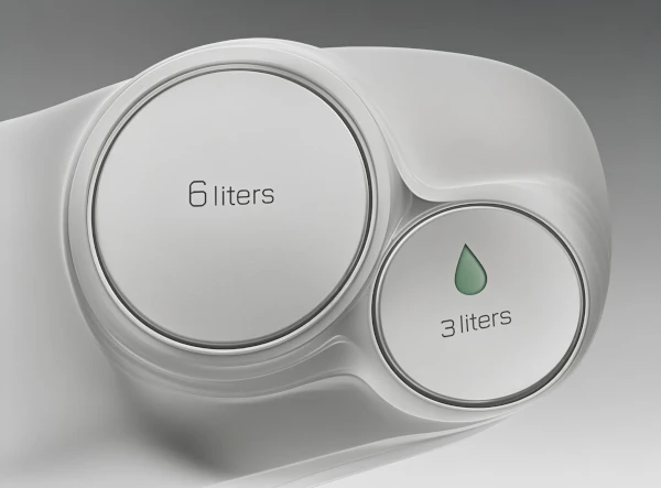 Bouton chasse eau double commande economie d'eau wc suspendu