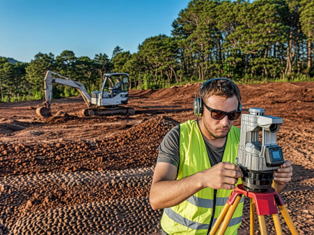 Professional construction site