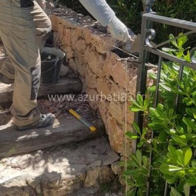 Construction Mur En Pierre Naturelle à Fréjus - maçon fréjus