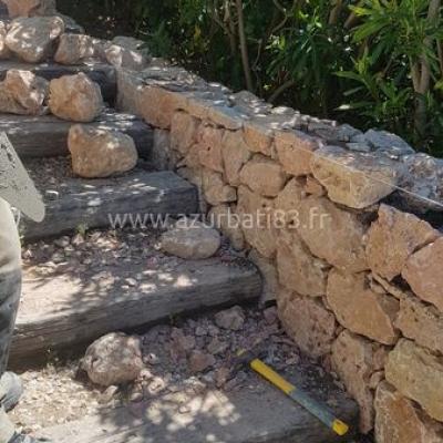 Construction Mur En Pierre Naturelle à Fréjus - Maçon fréjus